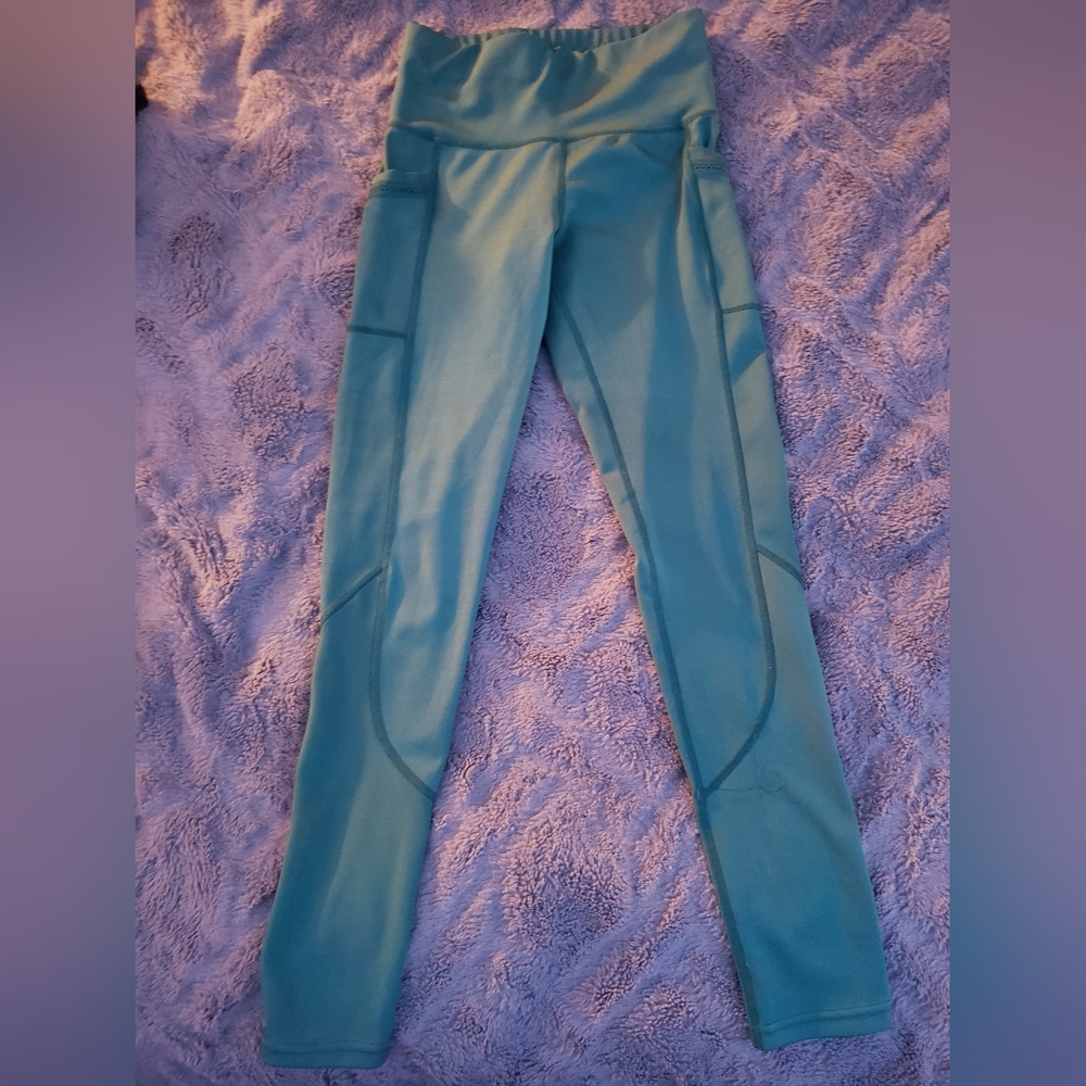 Rag Missy Womans Green Leggings size Small